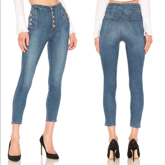 J Brand Natasha Sky High cropped skinny jeans size 25 - Picture 2 of 10